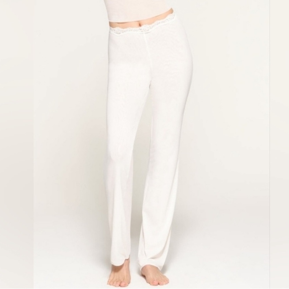 NWOT SKIMS Bridal Marble Straight Leg Pants